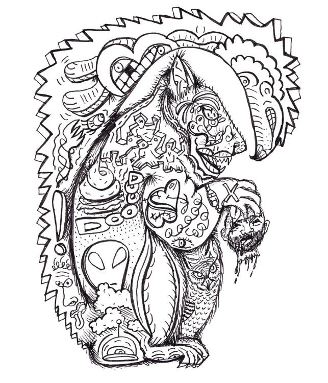 Emiko Badillo: Weird! A Coloring Book