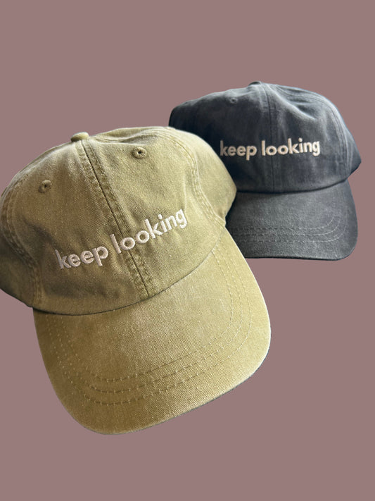 Keep Looking Dad Caps
