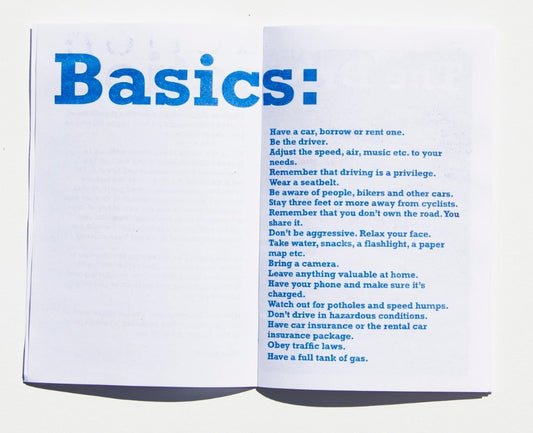 Driving as Art Practice by Paul Shortt (Shortt Editions)