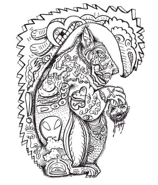 Emiko Badillo: Weird! A Coloring Book