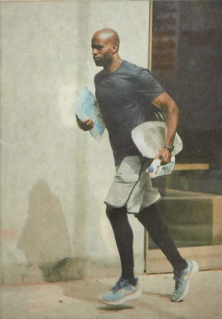 Jogging with Shopping by Shahram Saadat