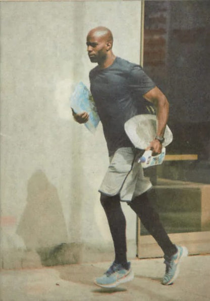 Jogging with Shopping by Shahram Saadat