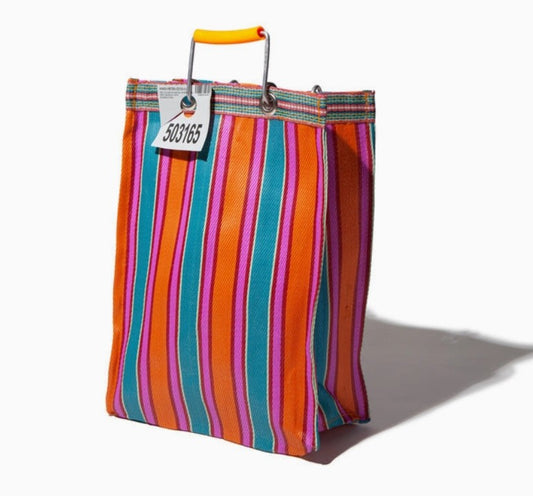 Recycled Plastic Stripe Bag - Rectangle (Puebco)